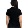 Ladies Black Polo White Skull
